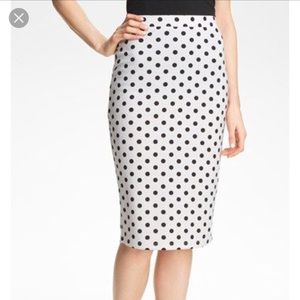 Bobeau Polka Dot Skirt